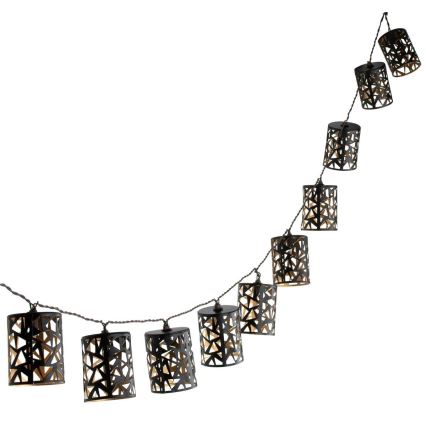 LED Solarni lanac 10xE12/3,65m 600 mAh IP44 topla bela