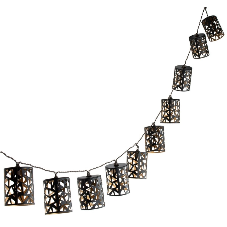 LED Solarni lanac 10xE12/3,65m 600 mAh IP44 topla bela