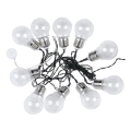 LED solarni lanac 10xLED/1W/1,2V 1xAA 2 m IP44 3000K 300 mAh