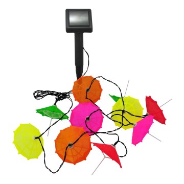 LED solarni lanac 10×LED/1,2 V 300 mAh 3,8 m IP44 za kišobrane