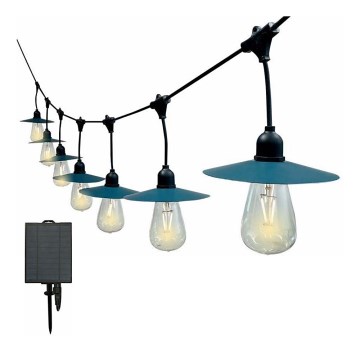 LED solarni lanac 15xLED/0,2W/3,7V 15,6 m 3000K IP44 2400 mAh