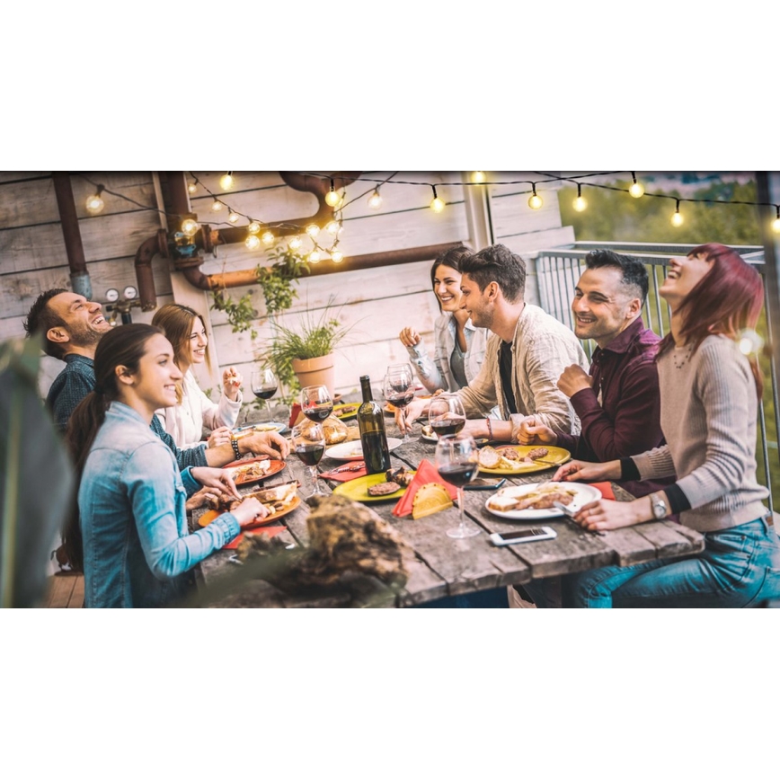 LED Solarni lanac 6,9m 50xLED/1,2V 600 mAh