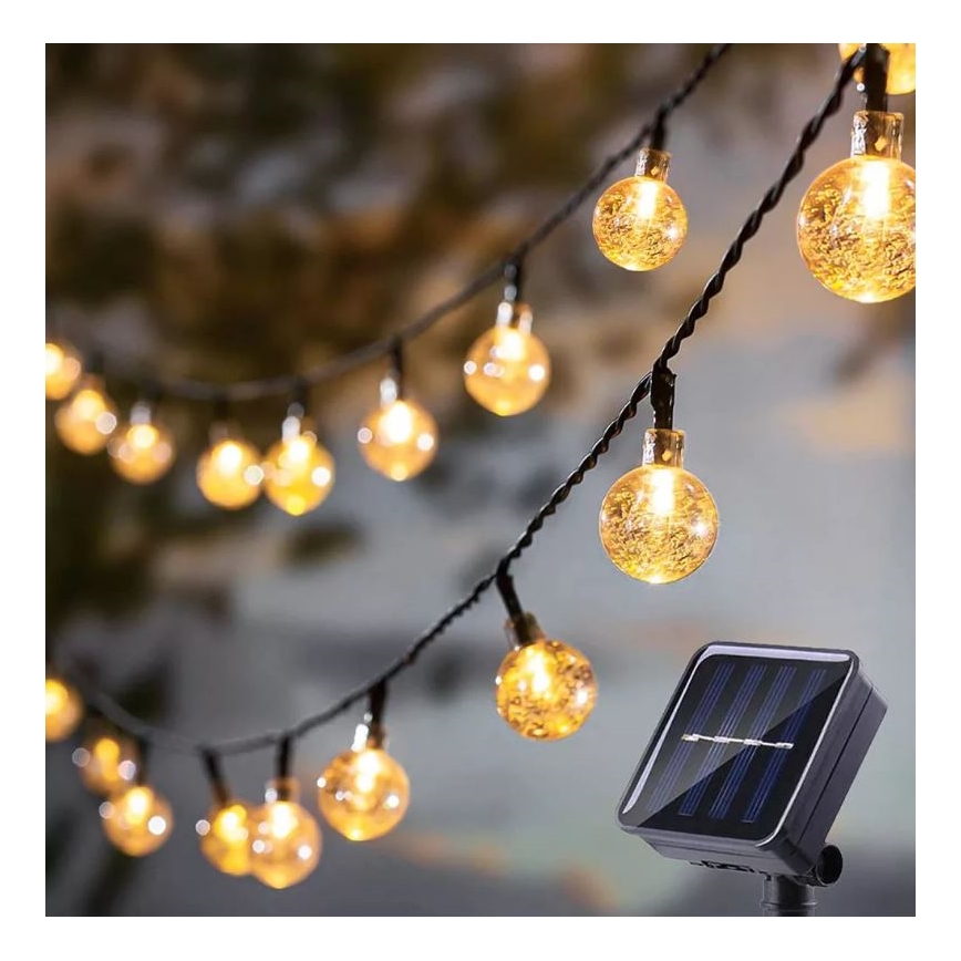 LED Solarni lanac 6,9m 50xLED/1,2V 600 mAh