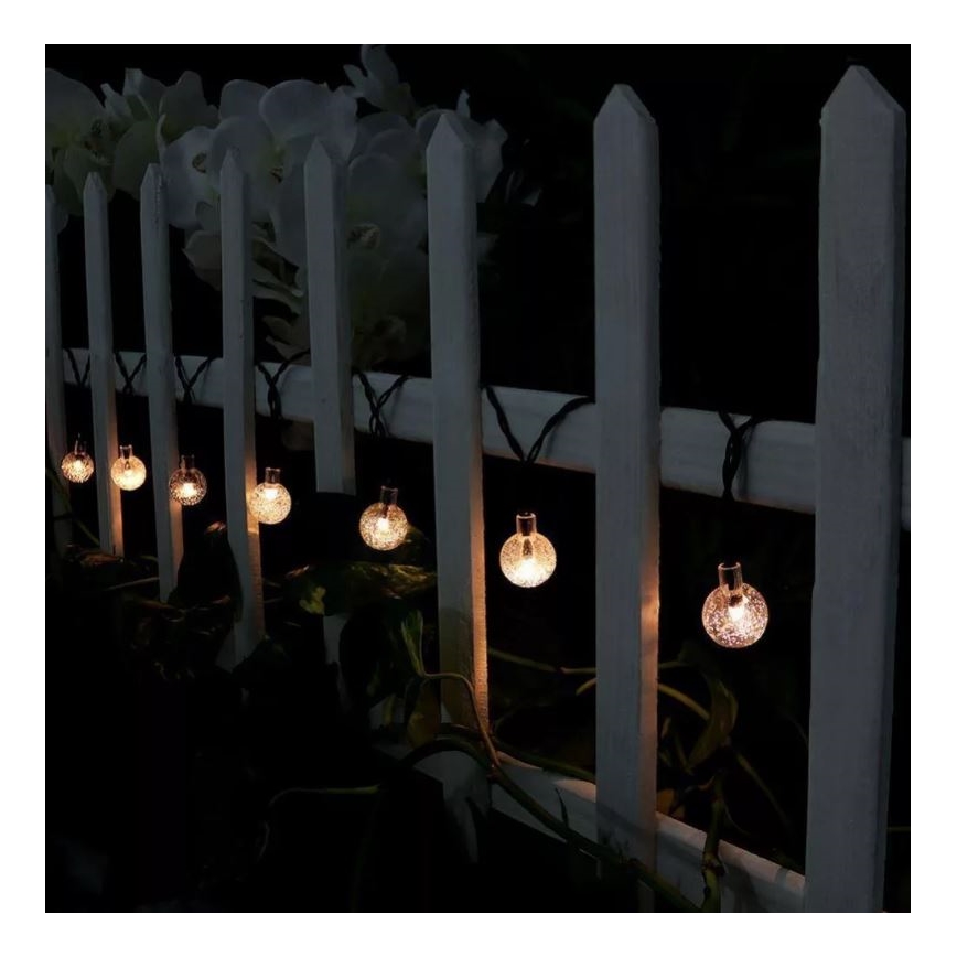 LED Solarni lanac 6,9m 50xLED/1,2V 600 mAh