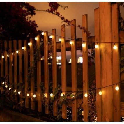 LED Solarni lanac 6,9m 50xLED/1,2V 600 mAh