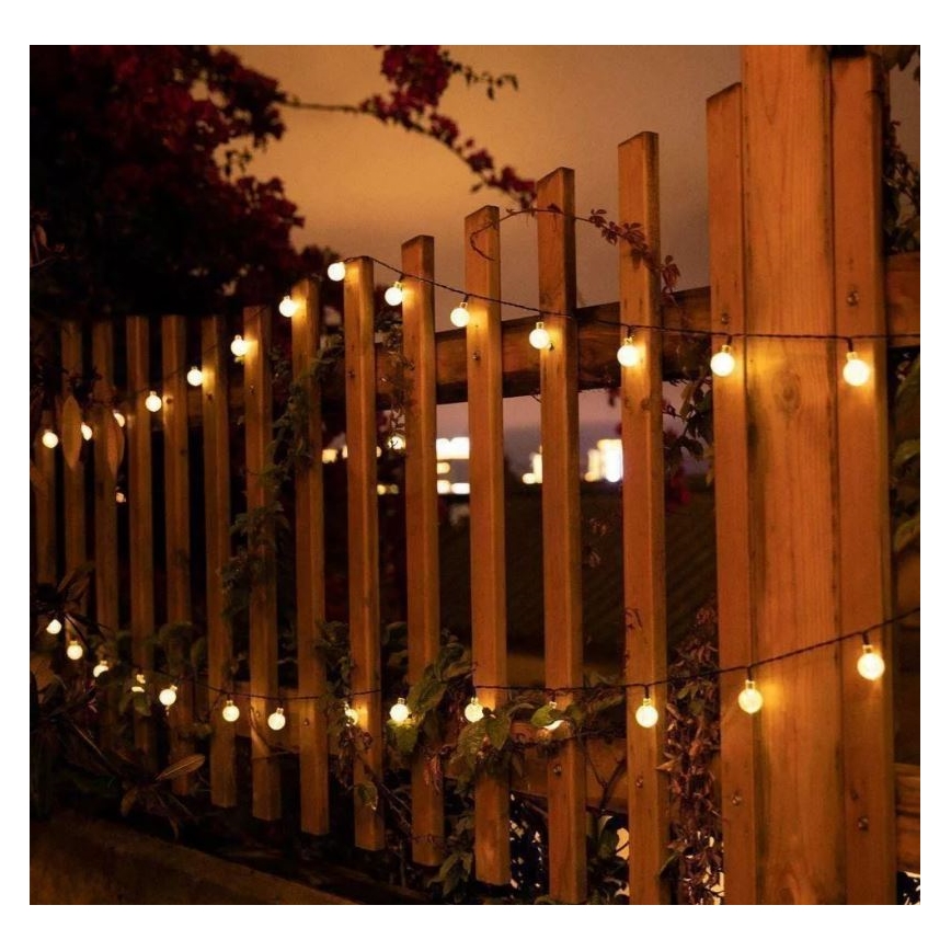 LED Solarni lanac 6,9m 50xLED/1,2V 600 mAh