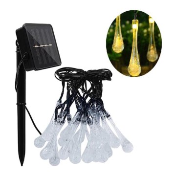 LED solarni lanac sa senzorom sumraka 20xLED/0,72W/1,2V 600 mAh 4,7m IP44