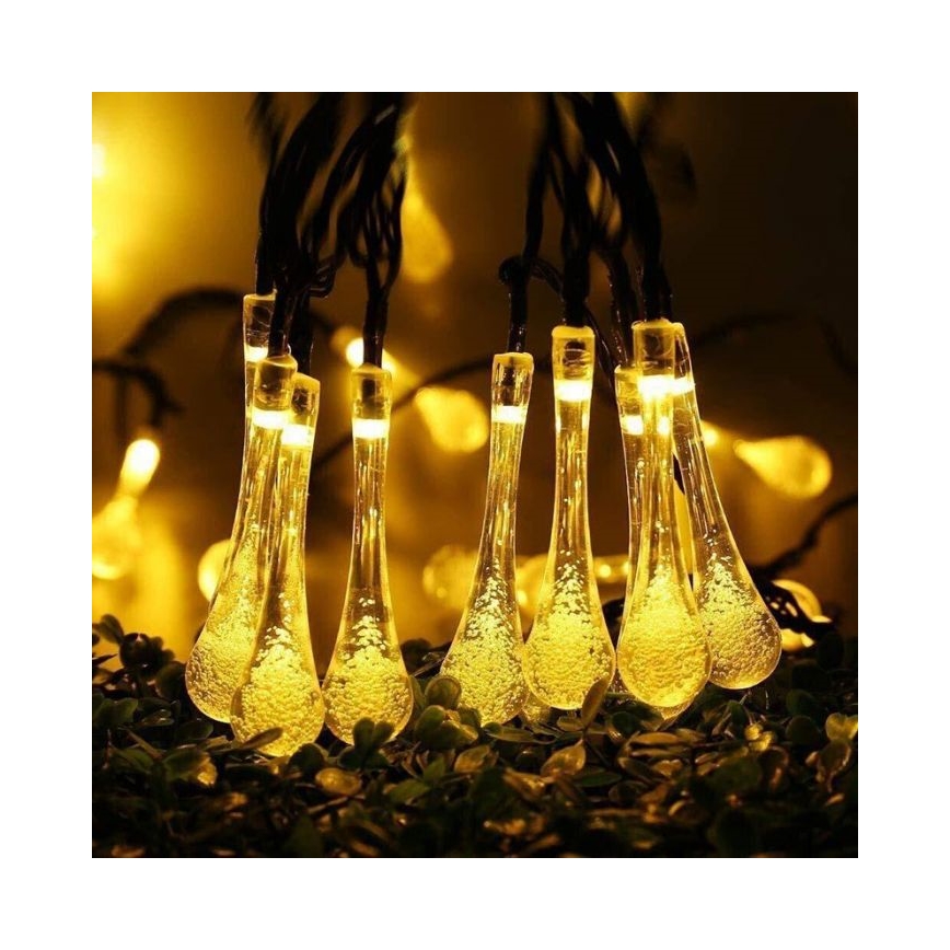 LED solarni lanac sa senzorom sumraka 20xLED/0,72W/1,2V 600 mAh 4,7m IP44