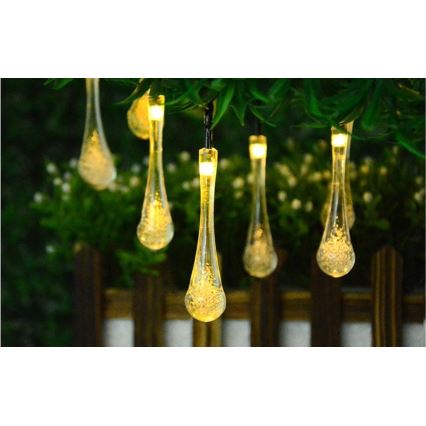 LED solarni lanac sa senzorom sumraka 20xLED/0,72W/1,2V 600 mAh 4,7m IP44