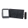 LED solarni reflektor LED/15W/3,7V IP65 4000K 12000 mAh crne boje + daljinski upravljač