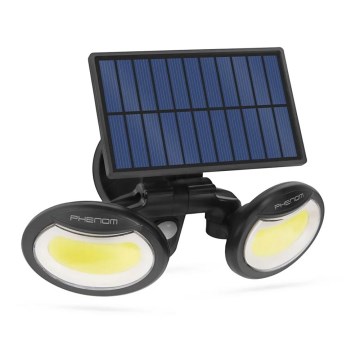 LED solarni reflektor sa senzorom 2xLED/4W/5V IP65 2000 mAh