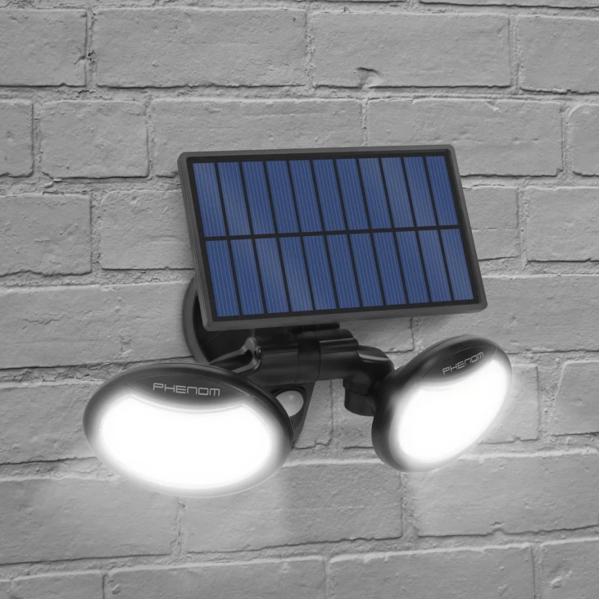 LED solarni reflektor sa senzorom 2xLED/4W/5V IP65 2000 mAh