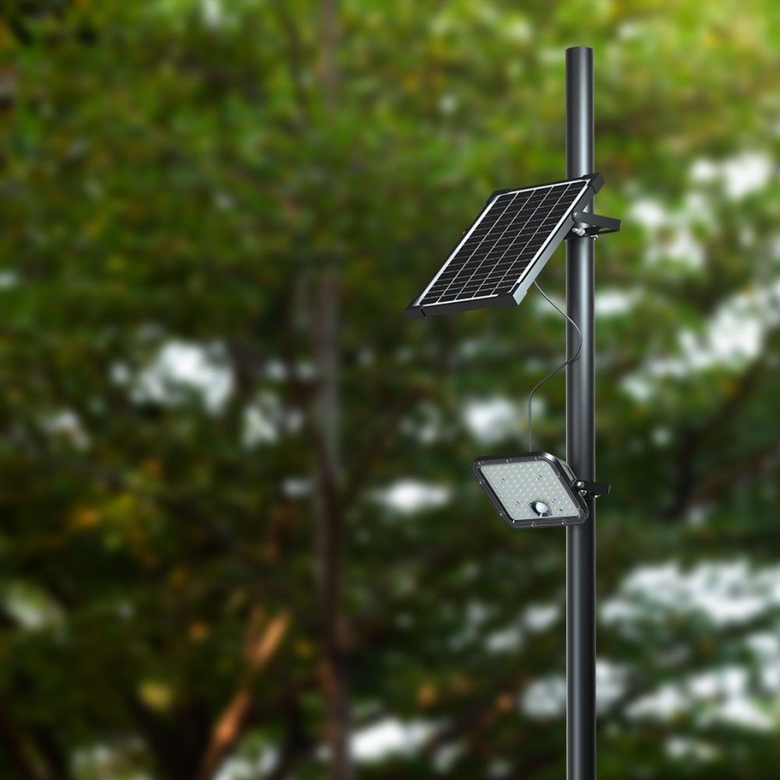 LED solarni reflektor sa senzorom LED/30W/6,4V 4000K 6000 mAh + daljinski upravljač