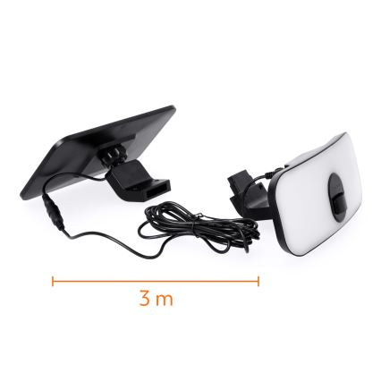 LED solarni reflektor sa senzorom LED/13W/3,7V IP65 4000K 4000 mAh