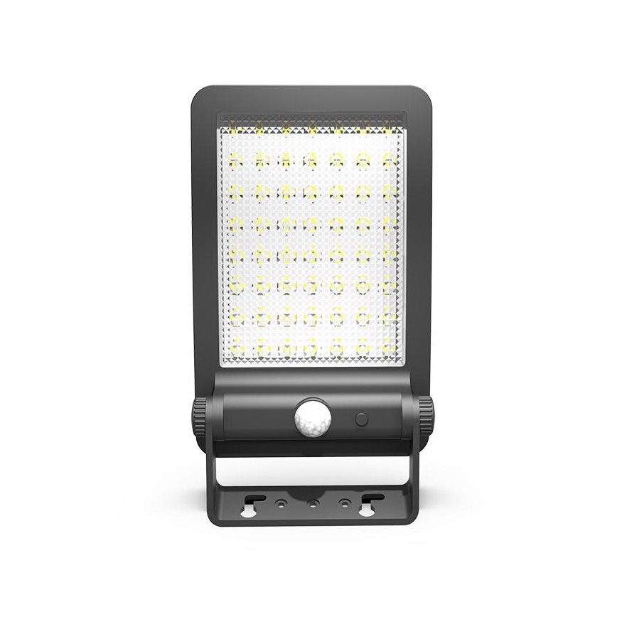 LED Solarni reflektor sa senzorom LED/5W/3,7V 4000K 1500 mAh IP54 crna