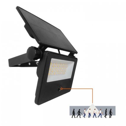 LED solarni reflektor sa senzorom NCS G2 LED/20W/3,7V 3000/4000/6500K IP54 2600 mAh