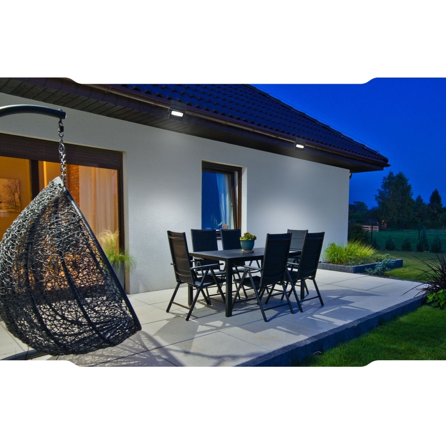 LED solarni reflektor sa senzorom pokreta i sumraka NOCTIS LED/2W/1800 mAh 3,7V 6000K IP65