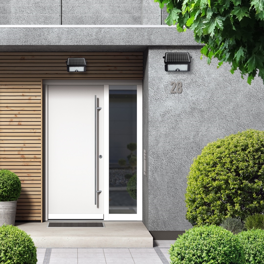 LED solarni reflektor sa senzorom pokreta i sumraka EPAD LED/10W/3000 mAh 7,4V 4000K IP65