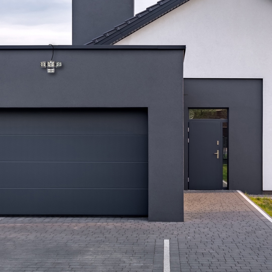 LED solarni reflektor sa senzorom pokreta i sumraka, LED/30W/3,7V, 2400 mAh, IP47 + daljinski upravljač