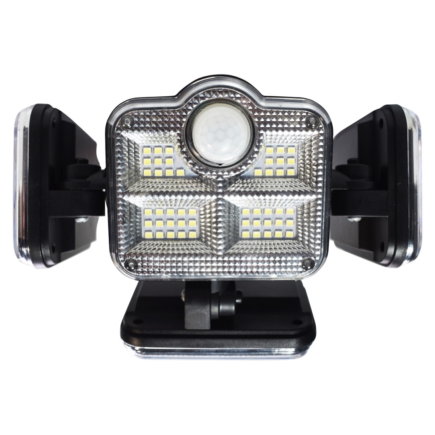 LED solarni reflektor sa senzorom pokreta i sumraka, LED/30W/3,7V, 2400 mAh, IP47 + daljinski upravljač
