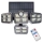 LED solarni reflektor sa senzorom pokreta i sumraka, LED/30W/3,7V, 2400 mAh, IP47 + daljinski upravljač