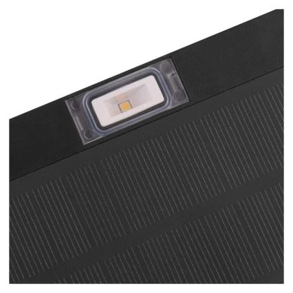 LED solarni reflektor sa senzorom pokreta LED/3,7V 1200mAh 4000K IP65 crna