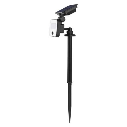 LED solarni reflektor sa senzorom pokreta SPILO LED/3,7V 3600mAh 3000K IP54 + daljinski upravljač