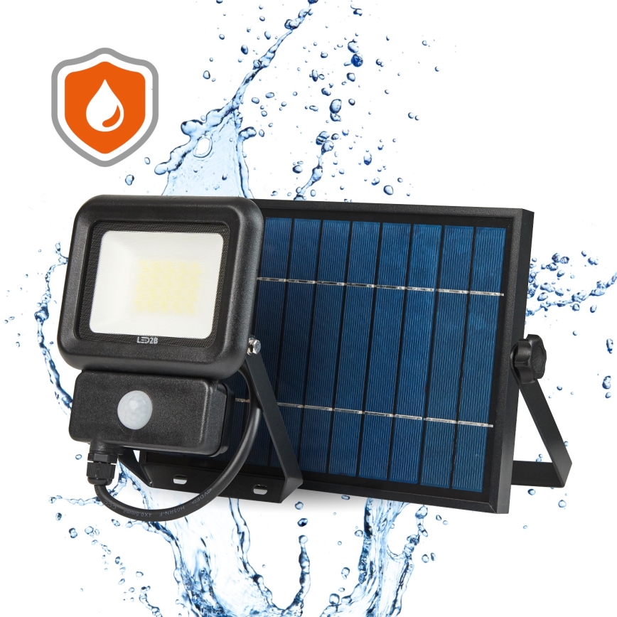 LED solarni reflektor za spoljašnju upotrebu sa senzorom LED/20W/3,7V 6500K IP65 4400 mAh