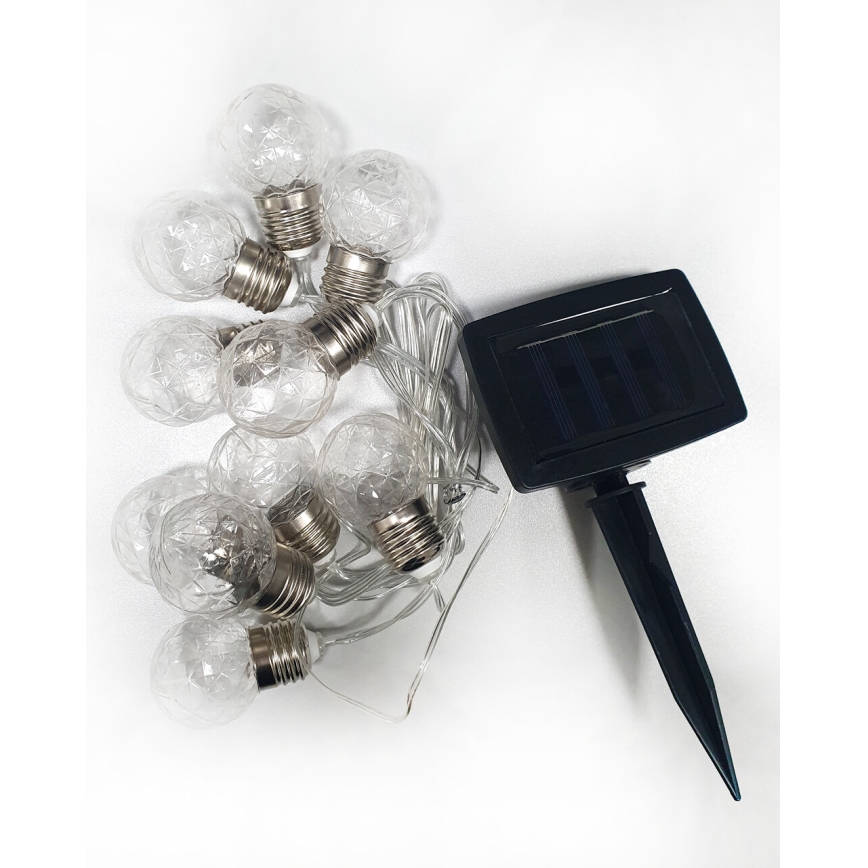 LED solarni spoljašnji lanac 10xLED/1,2V 300 mAh 2,2 m IP44