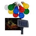 LED solarni spoljašnji niz 10xLED/1,2V 300 mAh 2,2 m IP44 višebojno
