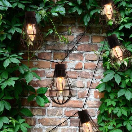 LED solarni spoljašnji niz 10xLED/1,2V 300 mAh 3,8 m IP44