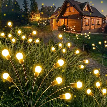 LED solarno dekorativno svetlo 10xLED/1,2V 3000K 73 cm 600 mAh IP44