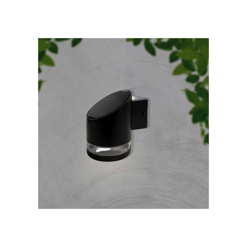 LED solarno spoljašnje zidno svetlo LED/1W/3,7V 3000K IP54 1200 mAh crna