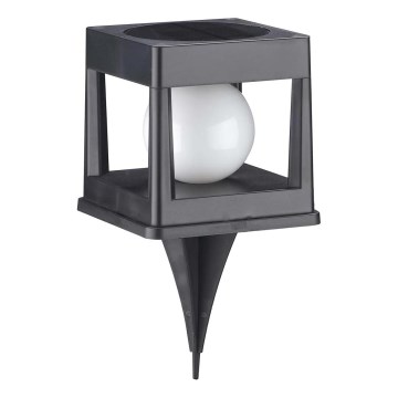 LED solarno svetlo CUBO LED/3,7V 1200 mAh IP44 crna