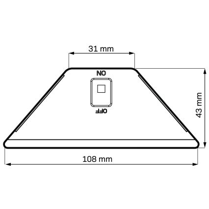 LED solarno svetlo ELI LED/4,5W/3,7V 500 mAh IP44 crna