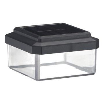 LED solarno svetlo ELVO LED/4,5W/1,2V 300 mAh IP44 crno
