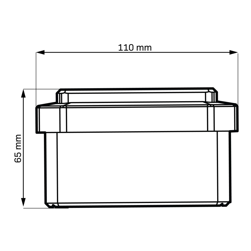 LED solarno svetlo ELVO LED/4,5W/1,2V 300 mAh IP44 crno