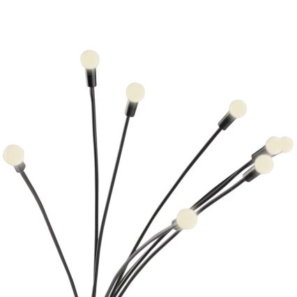 LED solarno svetlo FIORINI 8xLED/1,2V 600 mAh IP44 crno