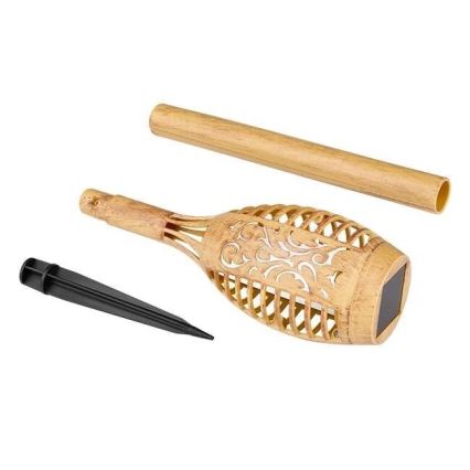 LED solarna svetiljka MINISPARK BAMBOO LED/1,8W/5,5V IP44 600 mAh bež