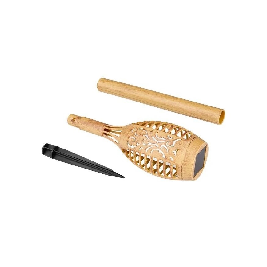 LED solarna svetiljka MINISPARK BAMBOO LED/1,8W/5,5V IP44 600 mAh bež