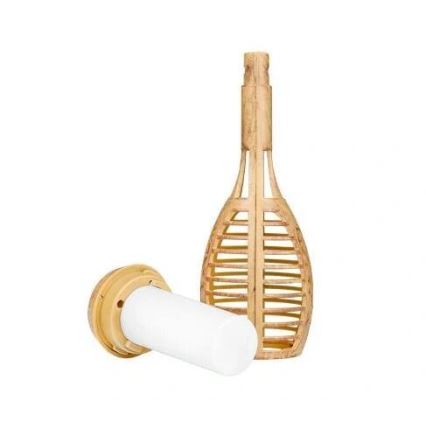 LED solarna svetiljka MINISPARK BAMBOO LED/1,8W/5,5V IP44 600 mAh bež