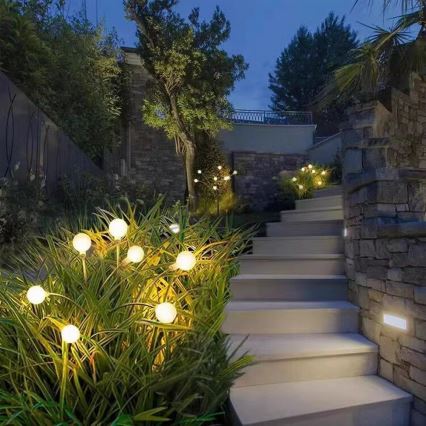 LED solarno svetlo MULTI LED/0,06W/1,2V 150 mAh IP44 crna