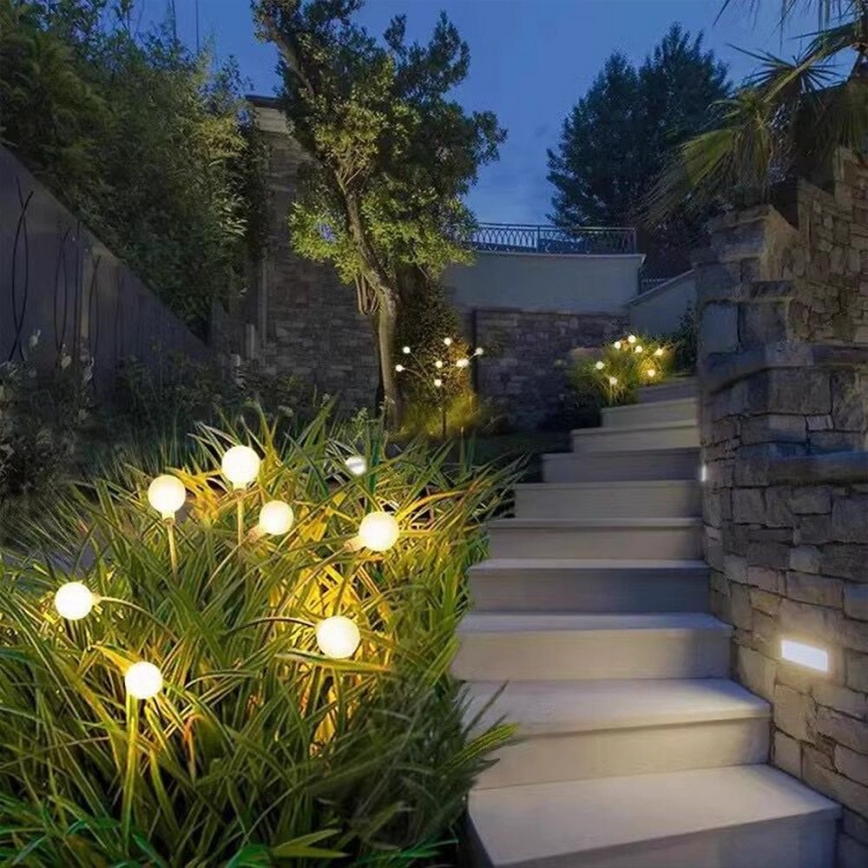 LED solarno svetlo MULTI LED/0,06W/1,2V 150 mAh IP44 crna