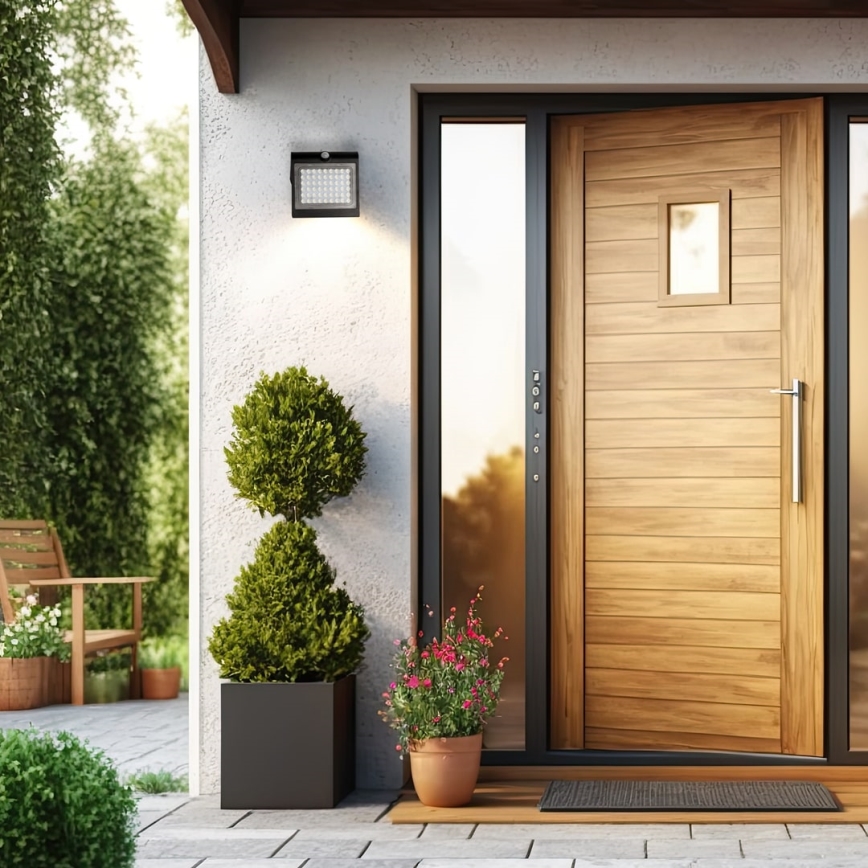 LED solarno svetlo sa senzorom pokreta i sumraka LED/3,2W/2000 mAh 3,7V IP65