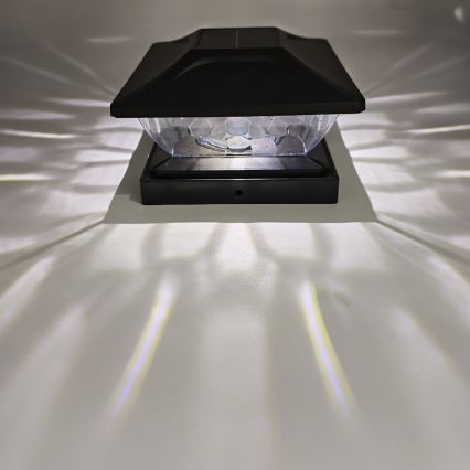 LED Solarno svetlo TOYA LED/4,5W/230V 3000/6500K 600 mAh IP44 crno
