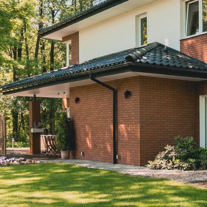 LED solarno zidno svetlo ALF LED/4W/1300 mAh 3000K IP54 crno