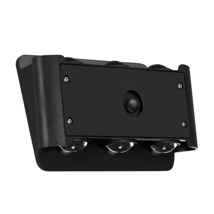 LED solarno zidno svetlo ALF LED/4W/1300 mAh 3000K IP54 crno