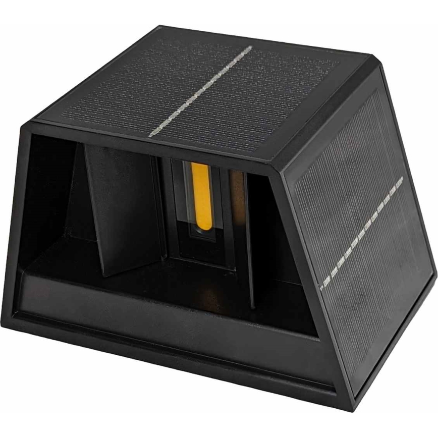 LED solarno zidno svetlo CUBUS 2xLED/1,5W/3,7V 1500 mAh IP54