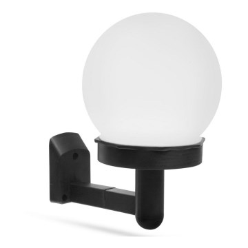 LED solarno zidno svetlo LED/1,2V 40mAh IP44 crna