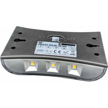 LED solarno zidno svetlo LED/1W/1,2V 600 mAh IP44
